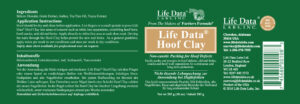 Life Data Hoof Clay Etikett