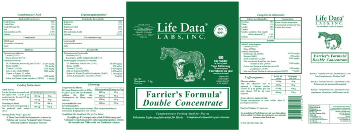 Farrier's Formula Double Concentrate Label